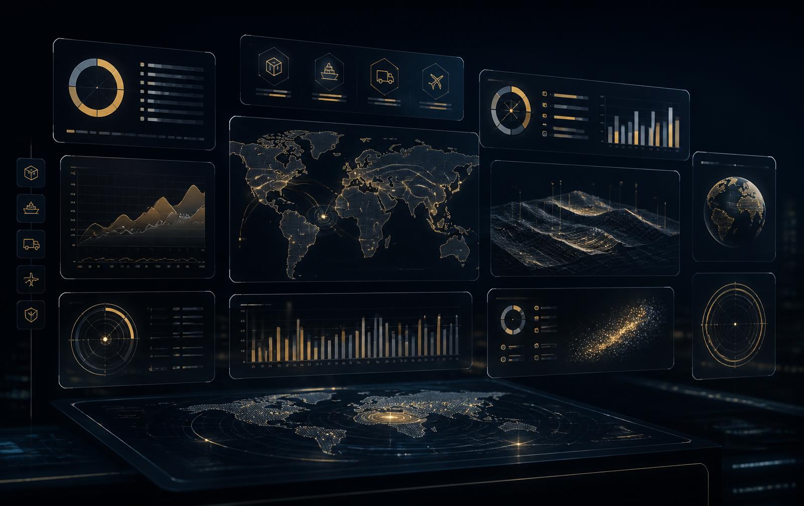Painéis de indicadores e dashboards logísticos Aurevia